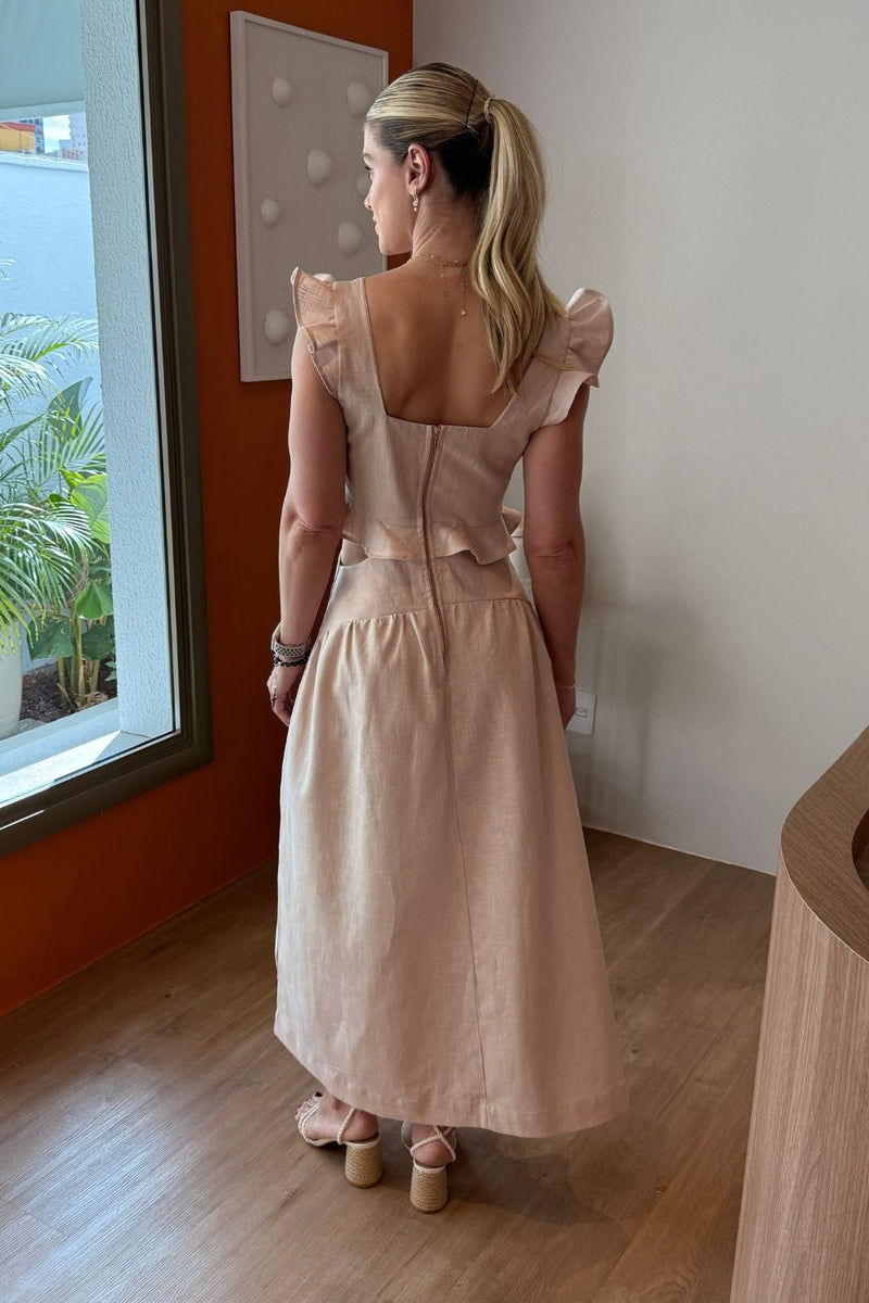 Vestido Angelina Rosa