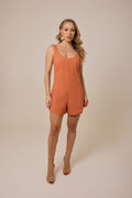 Macacão Flora Laranja Topázio — look