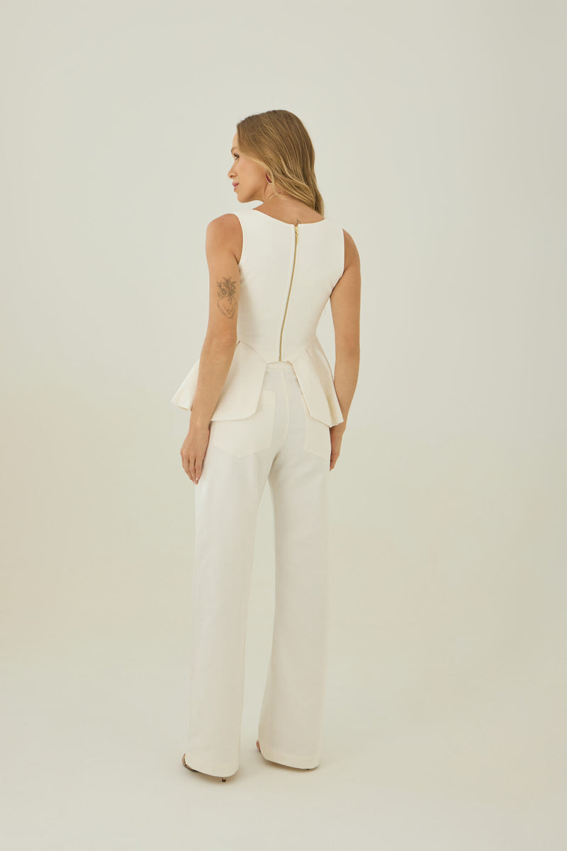 Calça Larissa Off White