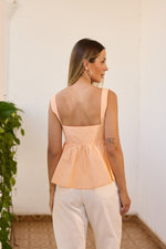 Blusa Ester Coral — costas
