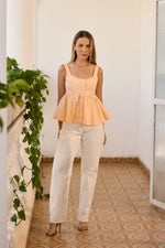 Blusa Ester Coral — frente