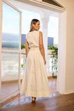 Blusa Dora Off White — costas (com Saia Gabi)