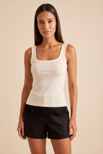 Regata Canelada Off White - frente