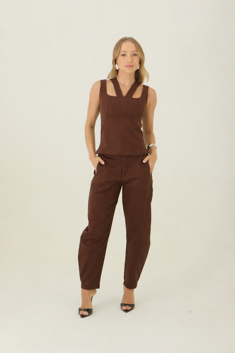 Calça Raquel Marrom