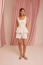 Blusa Carine Off White - linho rami
