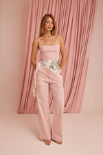 Blusa Vivi Rosa - linho rami
