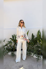 Calça Rafaela Off White - look com Camisa Marina