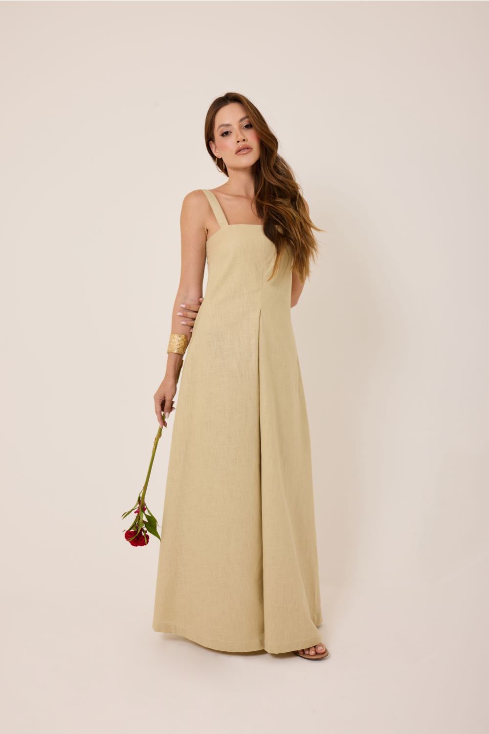 Vestido Mariah Bege