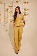 Calça Gabriela Banoffee — look