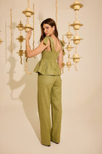 Blusa Melina Verde Oliva — costas
