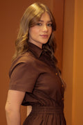 Vestido Michele Marrom