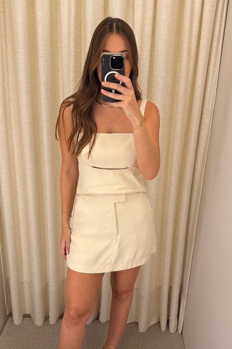 Short Saia Duda Marfim