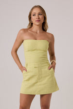 Short Saia Tamara Verde Limão