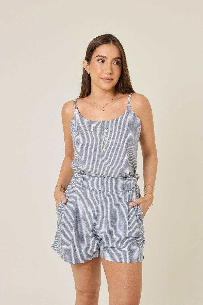 Blusa Isis Listrado Azul