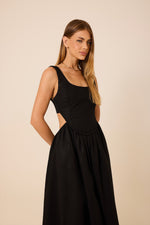 Vestido Carine Preto - linho rami