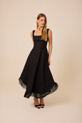 Vestido Luiza Preto - linho rami