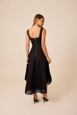 Vestido Luiza Preto - linho rami